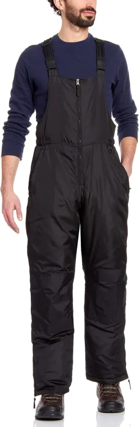 Bass Creek Outfitters Men's Insulated Snow Bib - Water Resistant Snowboard Overall Ski Pants (Sizes: M-3X)