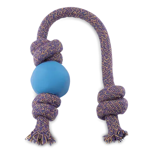 Beco - Ball on Rope Dog Toy - Pink