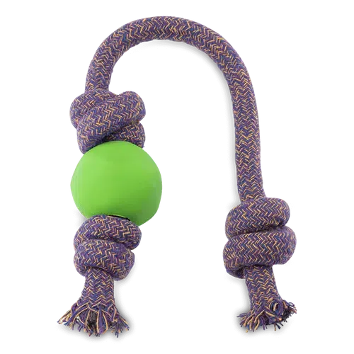 Beco - Ball on Rope Dog Toy - Pink