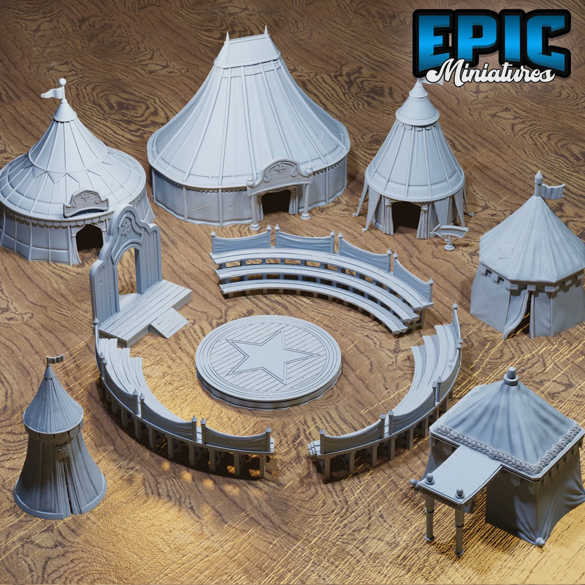 Carnival Tents, Seats & Stage