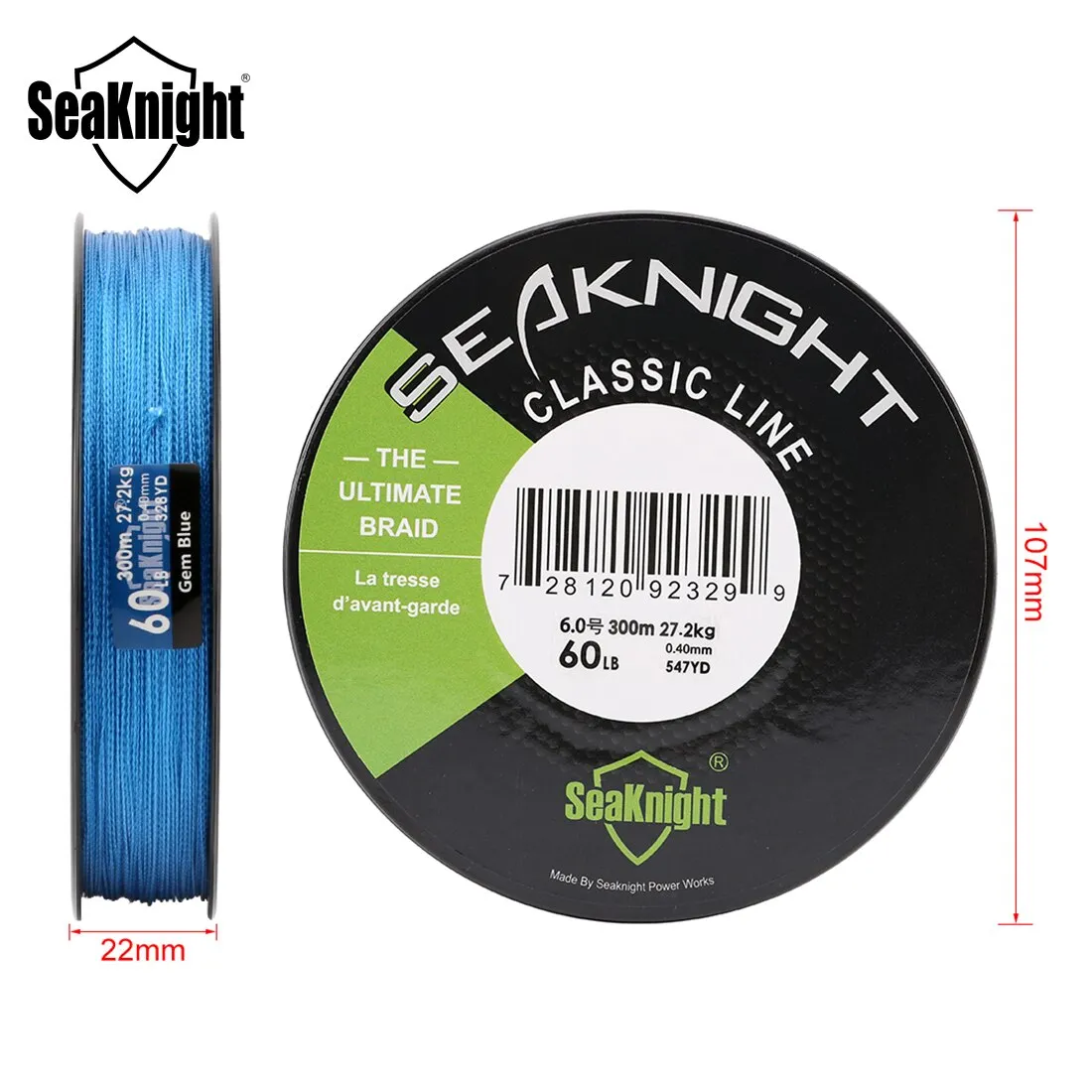 Classic Series 300M Fishing Line 4 Strand PE Line Braided Line Multifilament Fishing Line 6-80LB