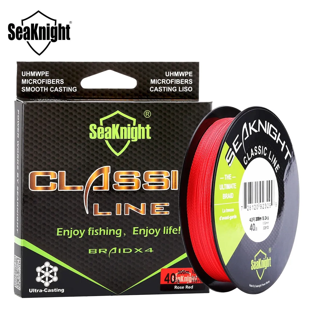 Classic Series 300M Fishing Line 4 Strand PE Line Braided Line Multifilament Fishing Line 6-80LB