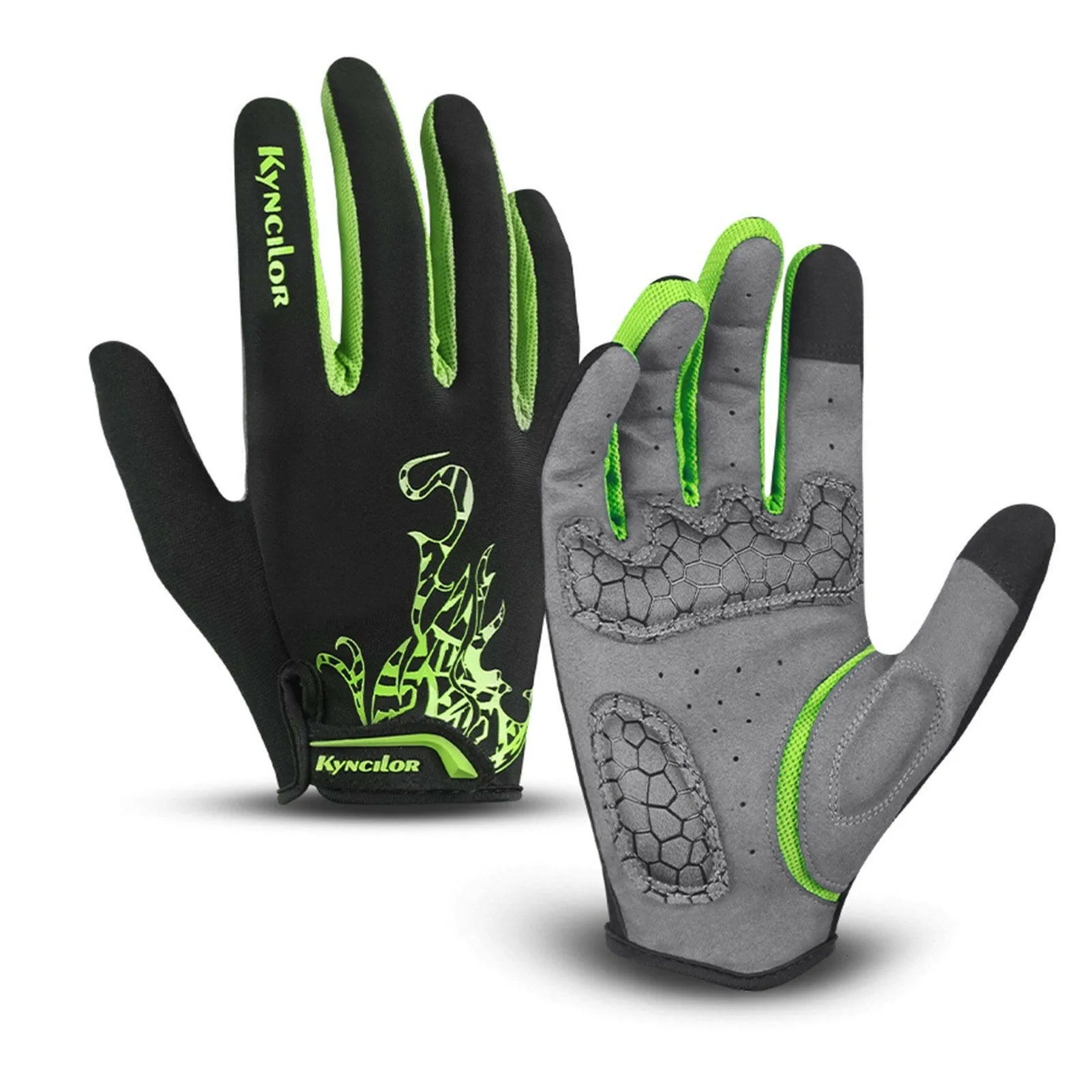 Cycling Gloves Men Women Padded Touchscreen Sweat-Absorbing Breathable Gloves for Hiking Climbing