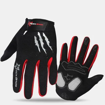 Cycling Gloves Sponge Pad Long Finger Motorcycle Gloves and Bicycle Mountain Bike Glove Touch Screen