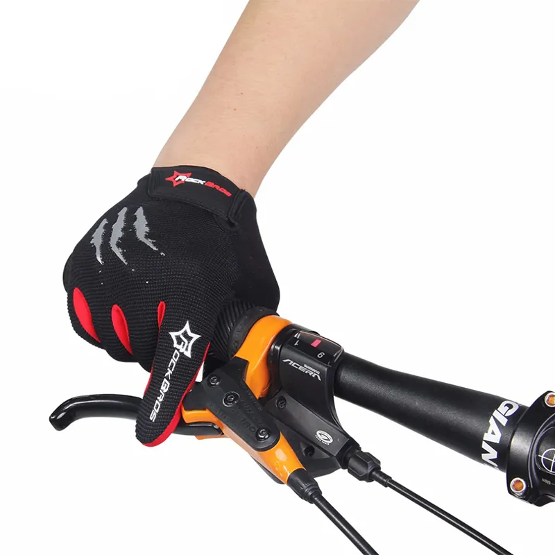 Cycling Gloves Sponge Pad Long Finger Motorcycle Gloves and Bicycle Mountain Bike Glove Touch Screen