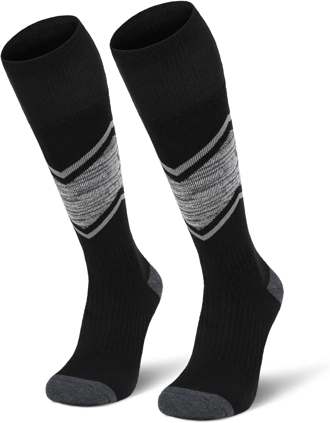 FITRELL 2/3 Pack Merino Wool Ski Socks for Snowboarding, Full Cushioned Winter Thermal Knee-high Warm Socks for Men and Women