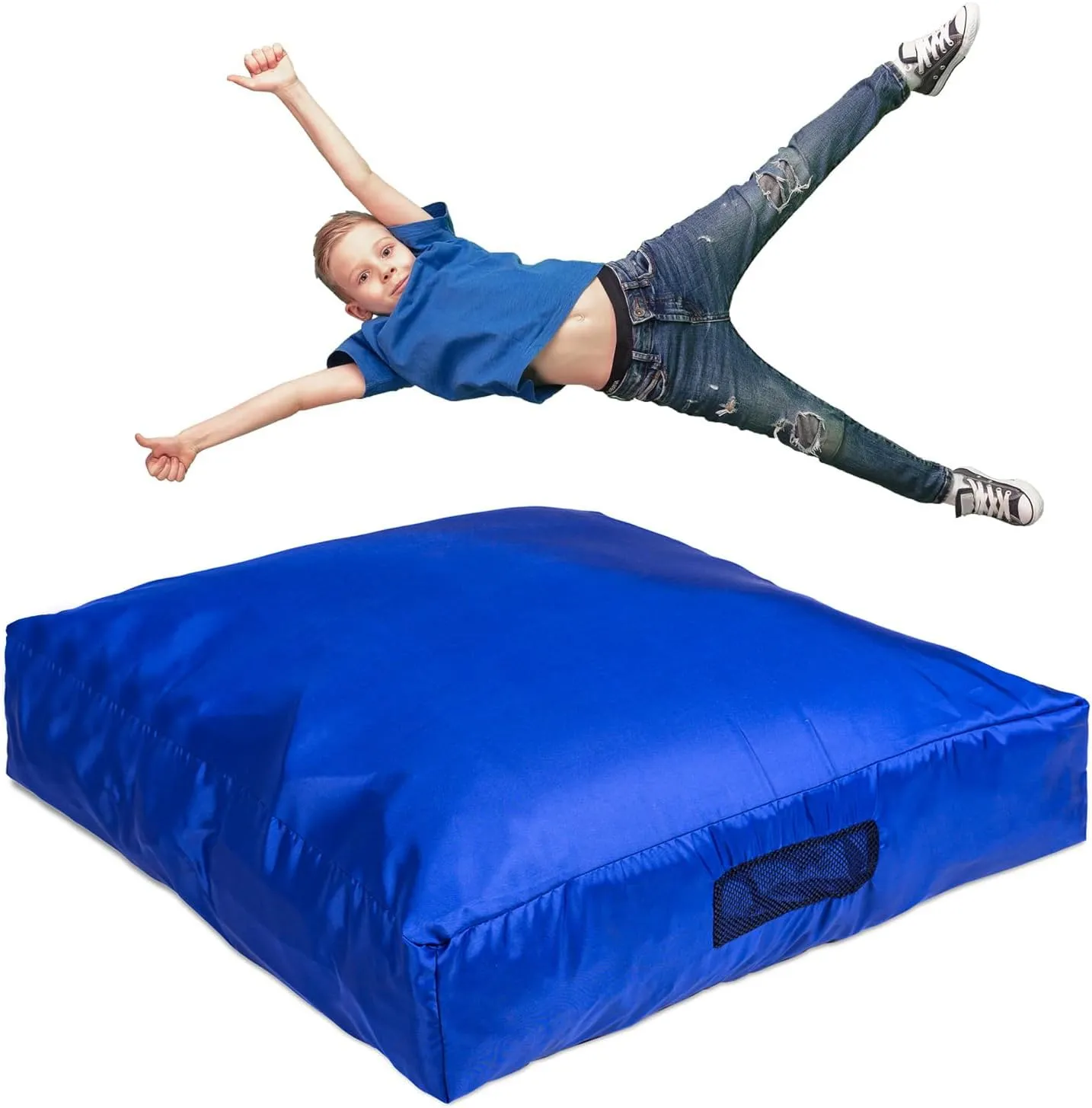 Foamma Crash Pad  (36 X 36) (3 Ft X 3 Ft)  Sensory Crash Pad with Foam Blocks for Autistic Kids, Soft Fabric & Washable Cover  Ideal for Kids and Adults to Jump, Play, or Relax