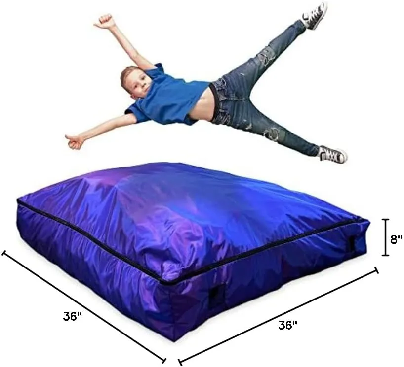 Foamma Crash Pad  (36 X 36) (3 Ft X 3 Ft)  Sensory Crash Pad with Foam Blocks for Autistic Kids, Soft Fabric & Washable Cover  Ideal for Kids and Adults to Jump, Play, or Relax