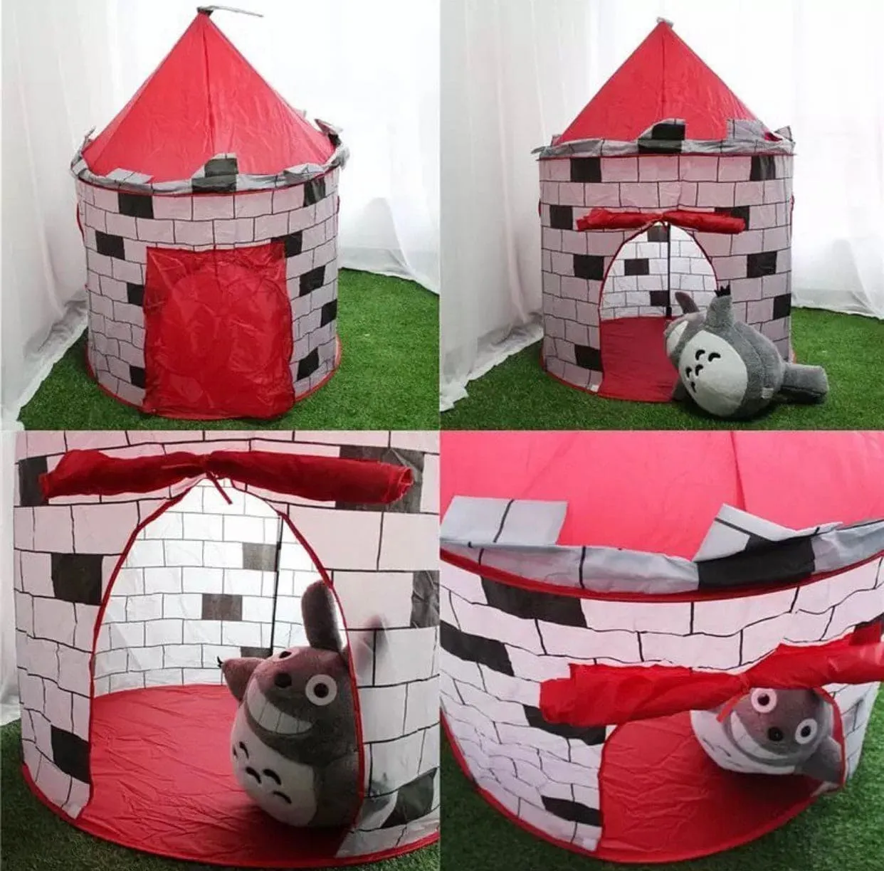 Foldable Fort Style Outdoor Camping Tent, Indoor & Outdoor Large Kids Play Tent, Durable Kids Playhouse, Foldable Storage Pop Up Tent