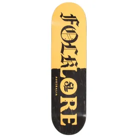 Folklore - Tear Split Orange 8.5 Skateboard Deck