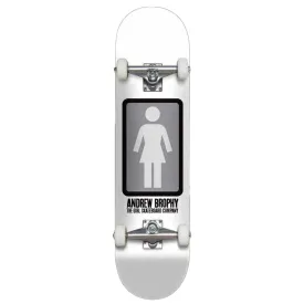 Girl - Andrew Brophy Black White 7.875 Complete Skateboard