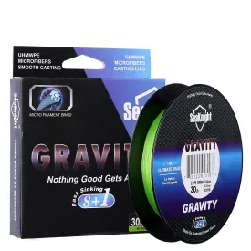 Gravity 8 1 Series G9 Fast Sinking Line 150M 300M 9 Strands Braid PE Line High Specific Gravity