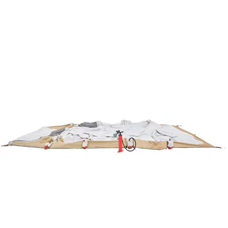 Inflatable camping tent - air seconds 6.3 f&b - 6 people - 3 bedrooms