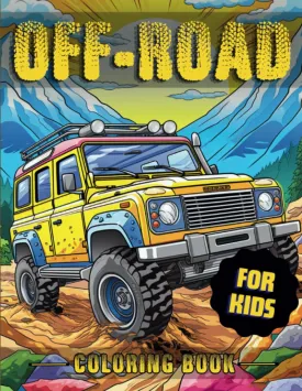 JUMBO Off-Road Coloring Book for Kids: Trucks, ATVs, UTVs, SUVs, Dirt Bikes and Military Vehicles - LARGE Print - 8.5 x 11 in Paperback  Large Print, August 3, 2023