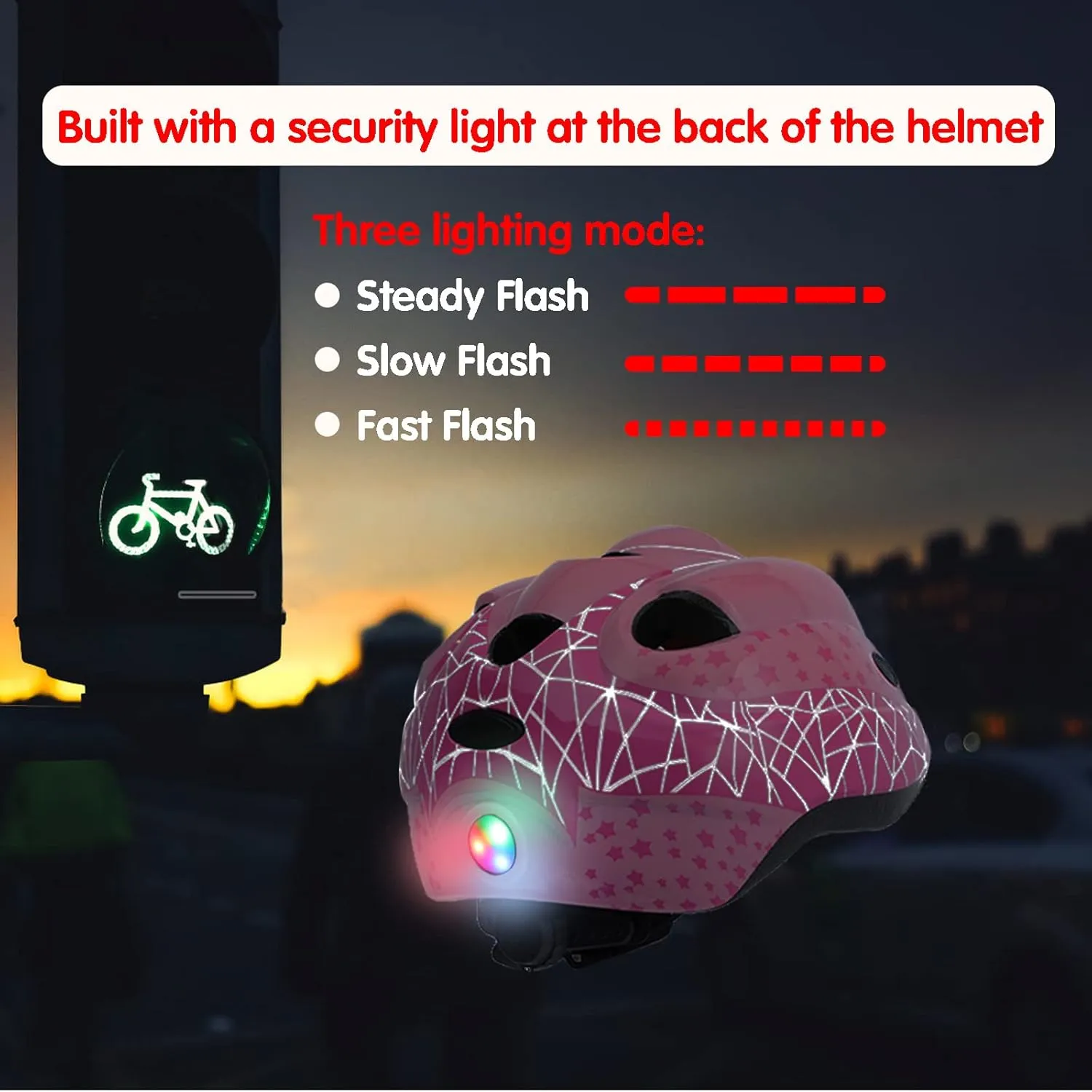 Kids Helmet Set, Toddler Helmet for Boys Girls Age 3-8 with Knee Elbow Pads Wrist Guards for Bike Skating Skateboard Cycling Scooter Rollerblading