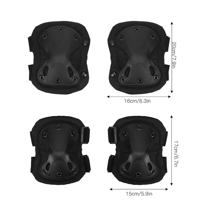 Outdoor Safety Tactical Knee And Elbow Pad Set Cf-27
