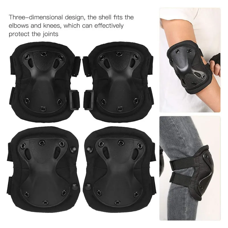 Outdoor Safety Tactical Knee And Elbow Pad Set Cf-27