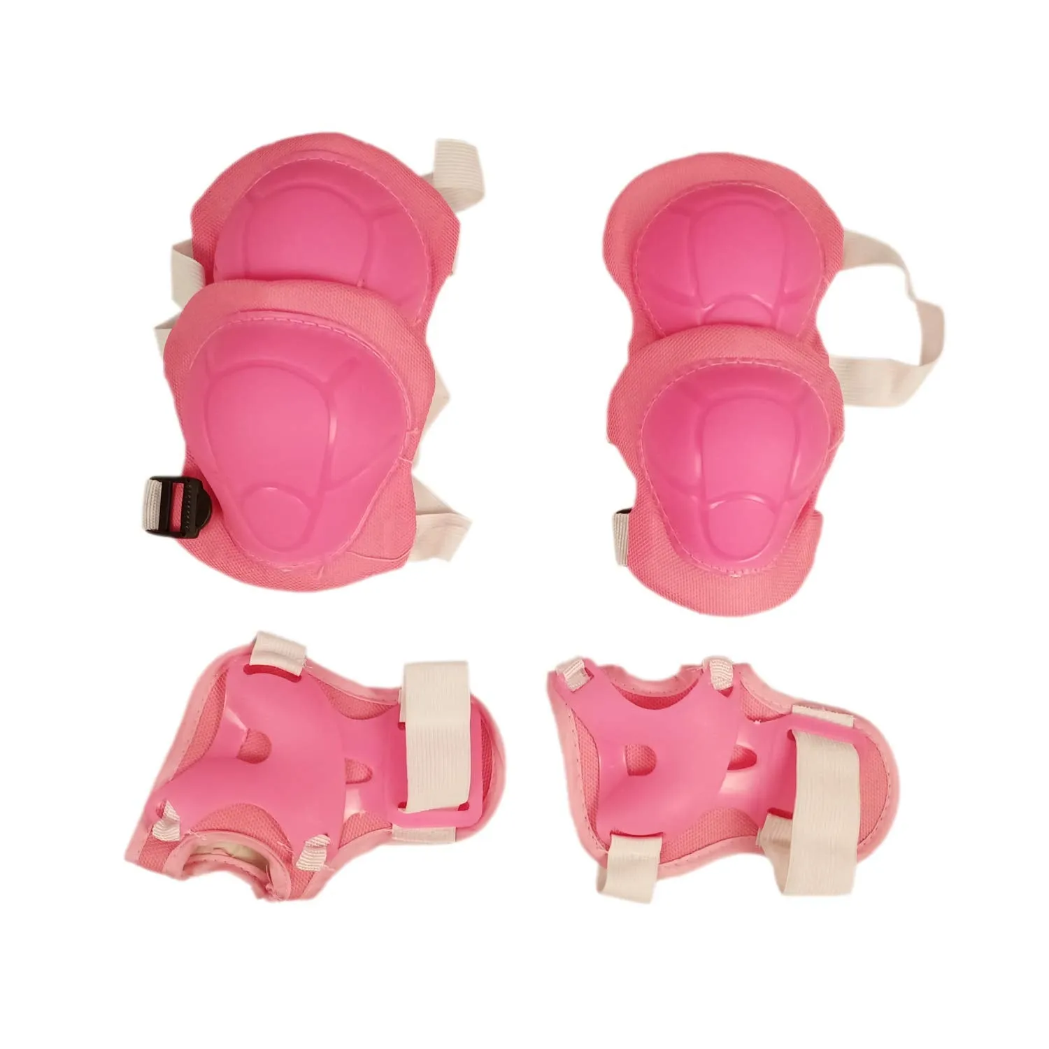 Prokick Protective Set - 2pcs knee pad, 2pcs elbow pad, 2pcs wrist pad, Pink