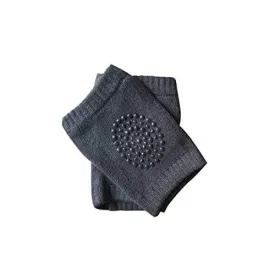 Safe-O-Kid- Infant Anti-Slip Elbow and Knee Pads/Guards- Dark Grey (Pack of - 1)