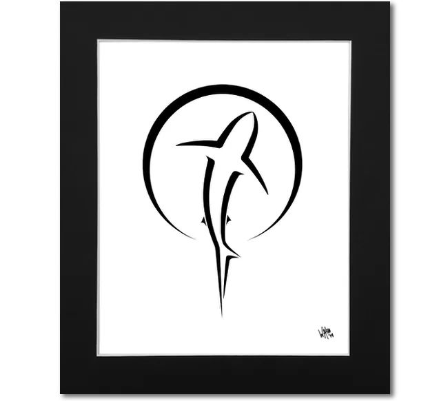 Shark Zen Art Print