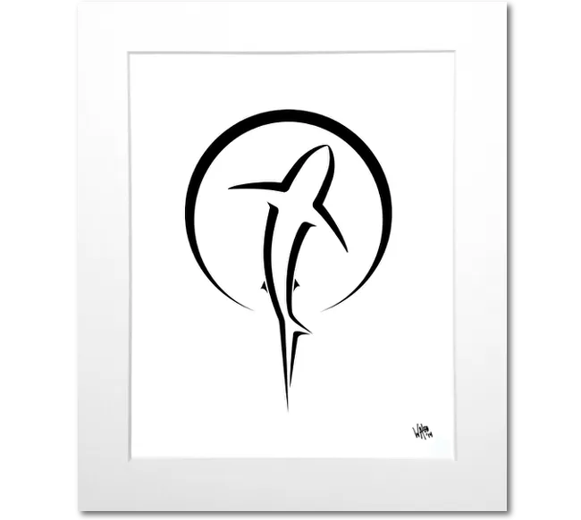 Shark Zen Art Print