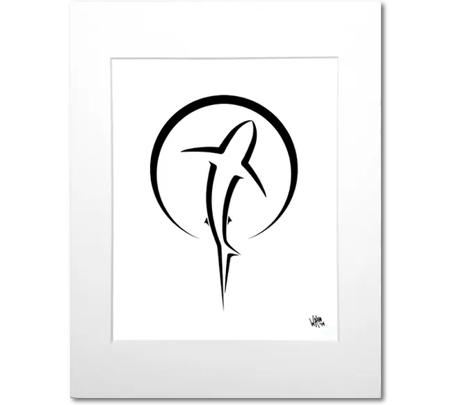 Shark Zen Art Print