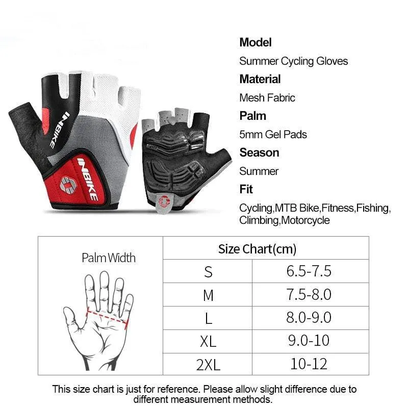 Shockproof Gel Pad Cycling Gloves