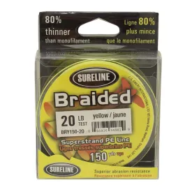 Sureline Yellow Braided Line - 150yds