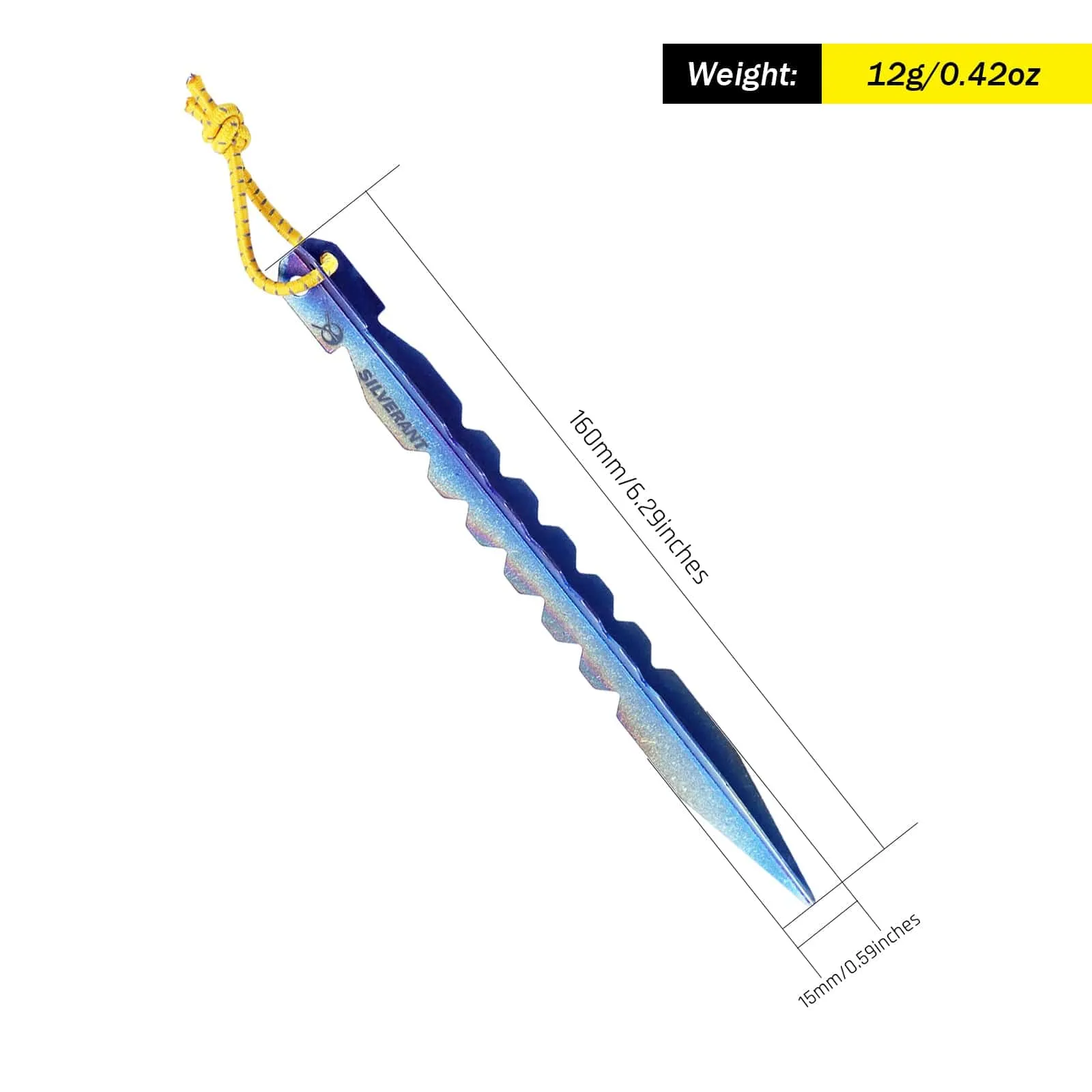 Ultralight Y-Shape Titanium Tent Stake