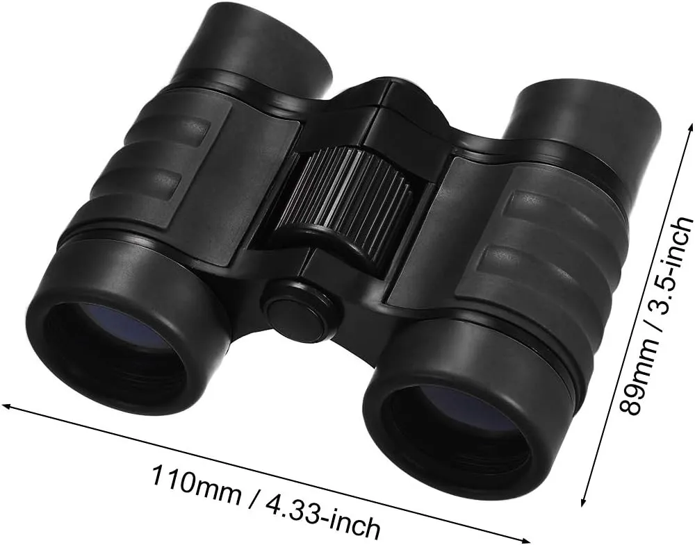 uxcell Binoculars 4X30 Compact Foldable Binoculars Shock Proof Black with Neck Strap for Bird Watching Hiking Camping