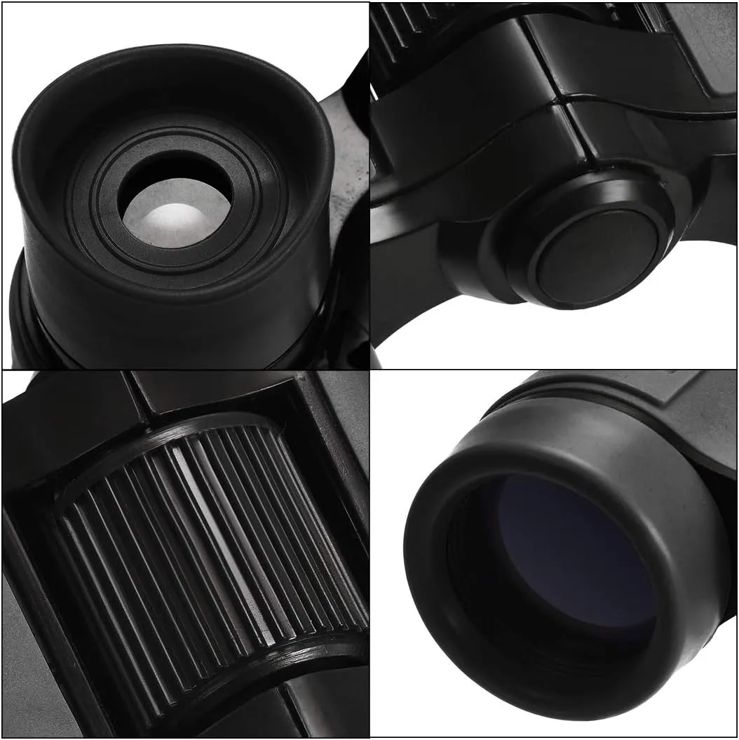 uxcell Binoculars 4X30 Compact Foldable Binoculars Shock Proof Black with Neck Strap for Bird Watching Hiking Camping