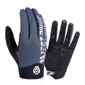 WEST BIKING YP0211214 Long Finger Shock Absorption Non-Slip Touch Screen Gloves Cycling Sports Gloves, Size: XL(Gray)